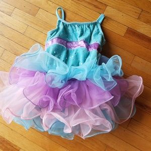 Baby Girl tutu ballet dress lavender pink blue 3T